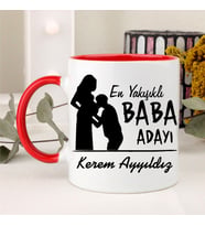 En Yakışıklı Baba Adayı  Kupa Bardak (Kırmızı)