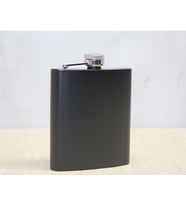 Paslanmaz Çelik 7oz Taşınabilir Matara (Siyah)