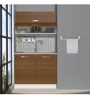 Decoraktiv Mini 100Y MDF Hazır Mutfak Dolabı - Tezgah Dahil (Ceviz)