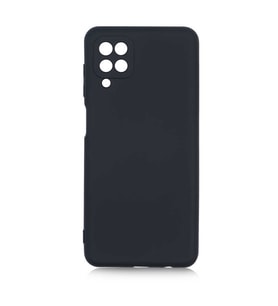 Samsung Galaxy A12 Kılıf Özel Orijinal Lansman Serisi, İçi Kadife, Pürüzsüz Yumuşak ve Mat TPU Silikon (Siyah)