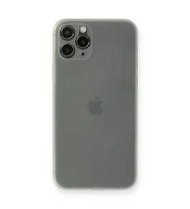 Apple İphone 11 Pro Max Kılıf Pp Ultra İnce Kapak - Beyaz