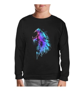 Howling Siyah Çocuk Sweatshirt