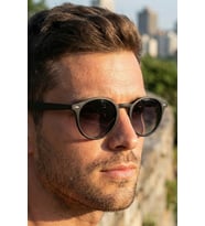 SUNSTOP UV400 Polarize Mat Siyah Unisex Güneş Gözlüğü 1355 C0101M - TR90 Esnek Dayanıklı Çerçeve
