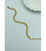 Çelik Gold 2mm Örme Bileklik - 25-blk30