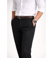 Caserta Regular Fit Erkek Armürlü Keten Pantolon - 7635