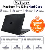 MacBook Pro 13 Karbon Fiber Desenli Kılıf A1706 A1708 A1989 A2159 A2251 A2289 A2338 M1 M2 Uyumlu İnce Hafif Sert Kılıf Koruyucu Kapak Siyah
