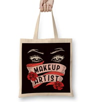 Make Up Artist Beauty Salon Cosmetologist Lipstick Cosmetics Bez Çanta Uzun Saplı