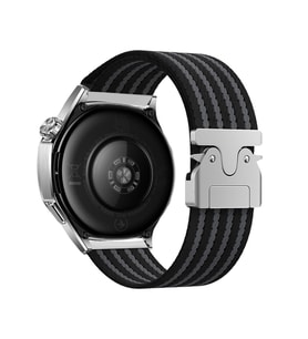 Huawei Watch GT 6/5/4/3/2 Pro 46mm Ultimate SE Elite Kordon Kelebek Klipsli Nayl (Siyah)