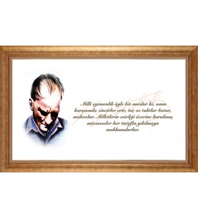 ALTIN ÇERÇEVELİ PASPARTULU TABLO CR1399