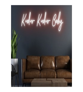 Kudur Kudur Baby Yazılı Neon Tabela