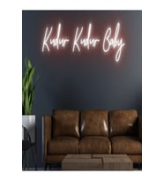 Kudur Kudur Baby Yazılı Neon Tabela