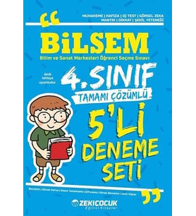 4. Sınıf Bilsem 5 li Deneme Seti Zeki Çocuk Yayınları