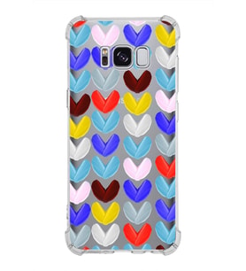 PrintiFy Samsung Galaxy S8 Plus Uyumlu Water Color 1 Baskılı Şeffaf Köşe Korumalı Antişok Kılıf