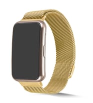 Huawei Watch Fit Uyumlu Kordon Hasır Metal Mıknatıslı Örgü Zore KRD-01 Kayış