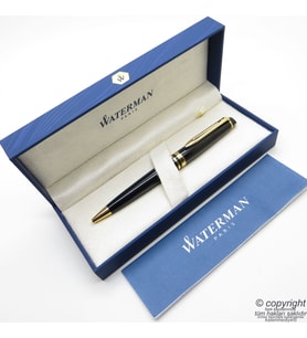 Waterman Expert Lake Siyah Altın Tükenmez Kalem  İsme Özel Kalem  Hediye Kalem