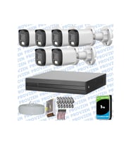 Provzen Dahua 6 Kameralı Full HD Fullcolor Mikrofonlu Güvenlik Kamerası