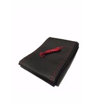 Dikme Direksiyon Kılıfı Delikli Kırmızı Ipli- Kokusuz (38×10cm)
