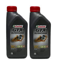 Castrol GTX Ultraclean 10W-40 A/B Motor Yağı 1 Litre 2 Adet (Acı Kahve)