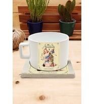 Burçlar/Kova Burcu Set 4 - Fincan Kupa-Taş Bardak Altlığı 1