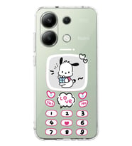 Xiaomi Redmi Note 13 4G Uyumlu Tatlı Kawaii Desenli Şeffaf Telefon Kılıfı