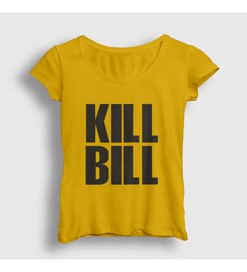 Presmono Kadın Sarı Film Kill Bill T-Shirt 246357tt