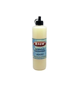 Rich Su Bazlı Vernik MAT (Matt Acrylic Varnish) 500 cc. 