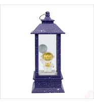 Uçuşan Simli,12,5cm x 5cm Led Işıklı Astronot Fener Küre - A (STD)