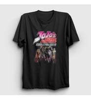 Presmono Unisex Siyah Stardust Crusaders Anime Jojo T-Shirt 327268tt