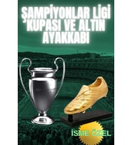 FLEXIS WE MAKE IT POSSIBLE FOR YOU İSME ÖZEL ALTIN AYAKKABI VE ŞAMPİYONLAR LİGİ KUPASI 20 CM