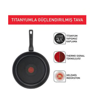 TEFAL Titanyum 3x Force Tava 24 cm