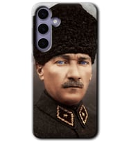 Galaxy S24 Kılıf HD Desen Baskılı Kılıf - Başkomutan Atatürk