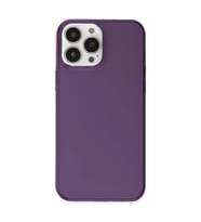 iPhone 14 Pro Max Kılıf Pc Sert Şeffaf Kapak - Mor