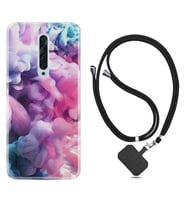 Oppo Reno 2Z 4 Lite 4 Pro 5 6 7 A31 Kılıf Boyun Askılı Silikon Pink Cloud 1305