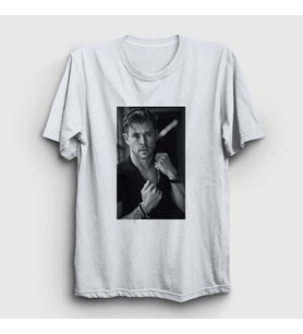 Presmono Unisex Beyaz Grayscale Chris Hemsworth T-Shirt 358633tt (Beyaz)