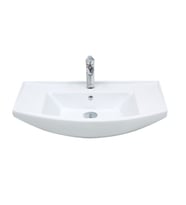 Mega Olivin 80 Cm Hilton Dolap Uyumlu Etejerli Lavabo  (Beyaz)