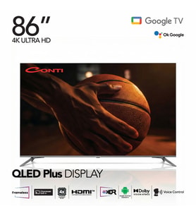 Conti CT86OG300U 86 4K QLED Plus UHD Frameless Google Tv