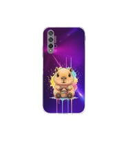 Huawei Nova 5T ile Uyumlu Splash Kapibara Tasarımlı Şeffaf Silikon Kılıf