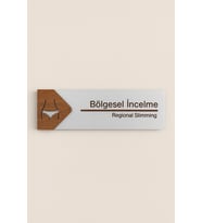Lucena Bölgesel İncelme Ofis Oda Kapı İsimliği Yönlendirme Tabelası Levhası Kişiselleştirilebilir