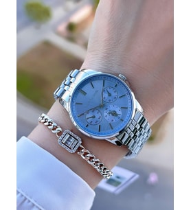 U.s.Polo Assn Çelik Kordon İç Fonksiyonları Aktif 5 Atm 2 Yıl Garantili Kadın Kol Saati UA.2076.S07 (Gümüş)