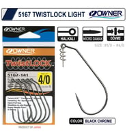 Owner 5167 Twistlock Light Black Chrome İğne No:2/0