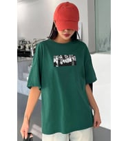 Unisex Naruto Baskılı T-shirt (Yeşil)