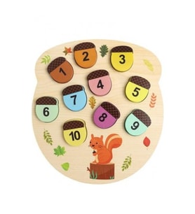 Çuk Puzzle ve Yapboz Sincap bul-tak ahşap