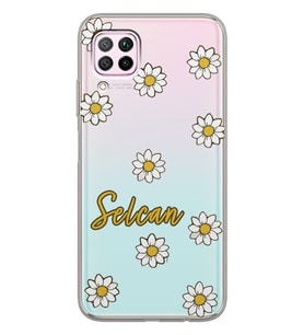 Huawei Daisy Rare Tasarımlı Şeffaf Telefon Kılıfı