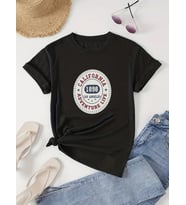 Unisex Callogo Baskılı Oversize Tshirt (Siyah)