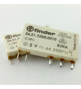 Finder 34.51.7.005.0010 5v 6a Dc Tek Kontak Elektromekanik İnce Röle