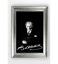 Gümüş Çerçeveli Atatürk Tablo a776
