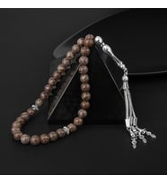 Riyolit Doğal Taş Tesbih 33lük - 8mm (Çok Renkli)