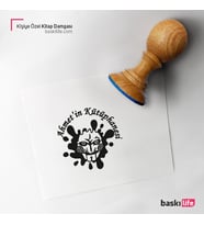 Palyaço Kişiye Özel Kitap Damgası Kitap Mührü Kaşe Kitap Mühür Özel Damga 409