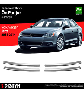 VW Jetta Krom Ön Panjur 4 Prç. 2011-2014