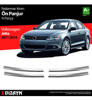 VW Jetta Krom Ön Panjur 4 Prç. 2011-2014
